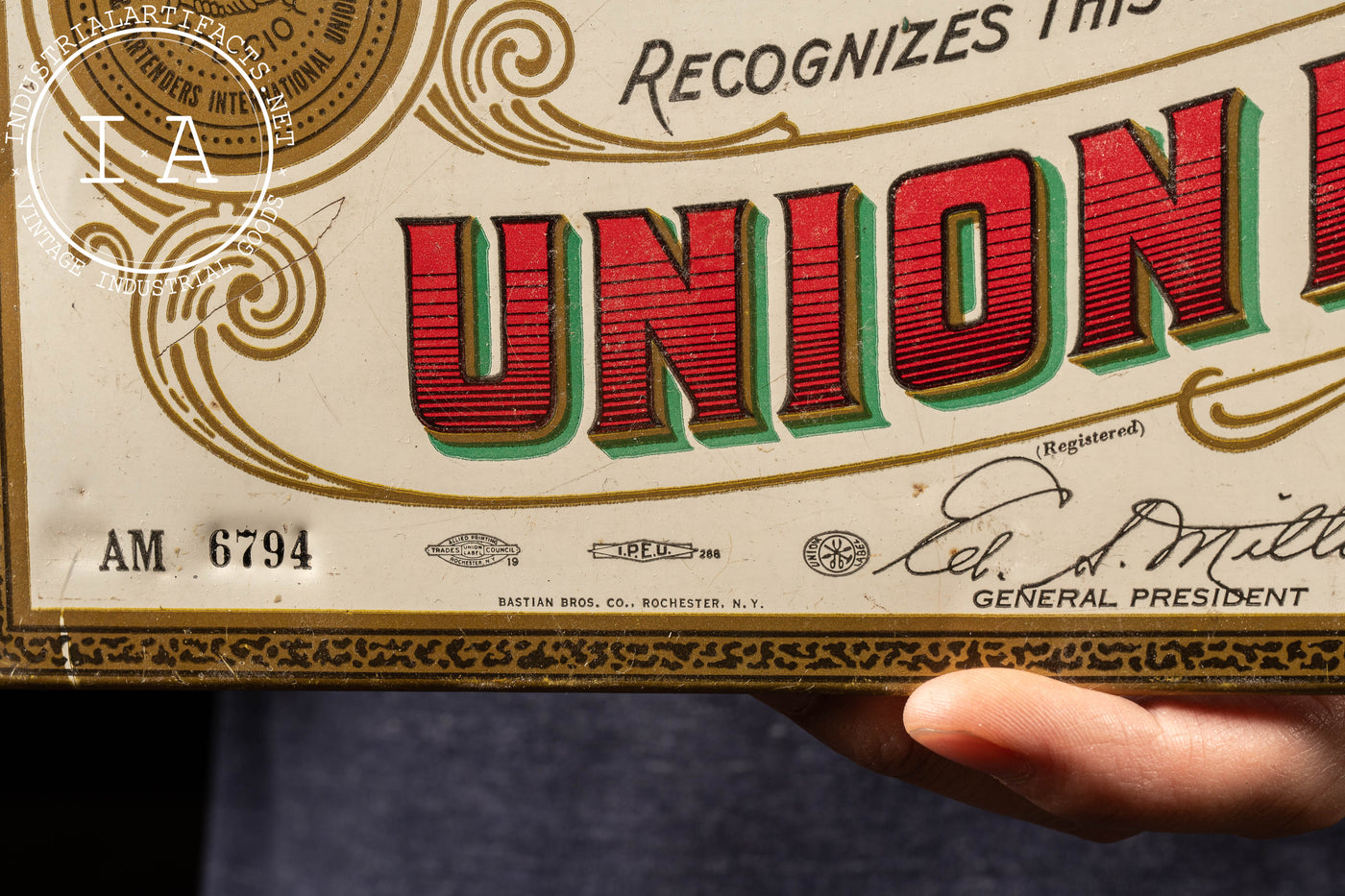 Vintage Union House Sign