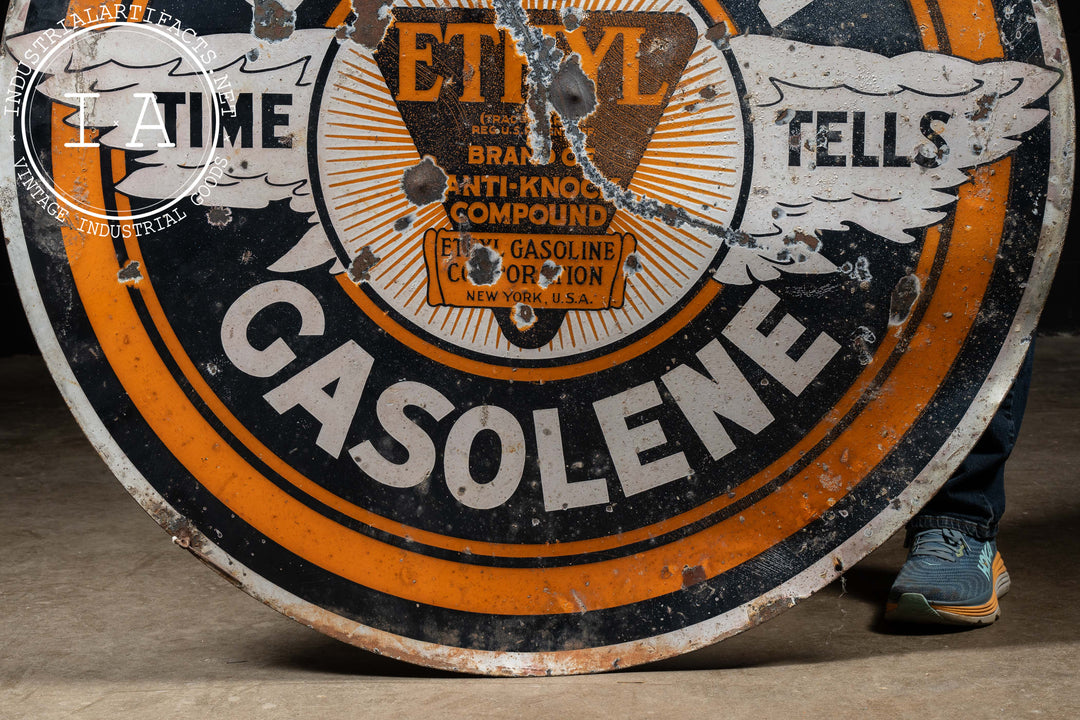 Johnson Motor Oil Double-Sided Porcelain Sign – Industrial Artifacts