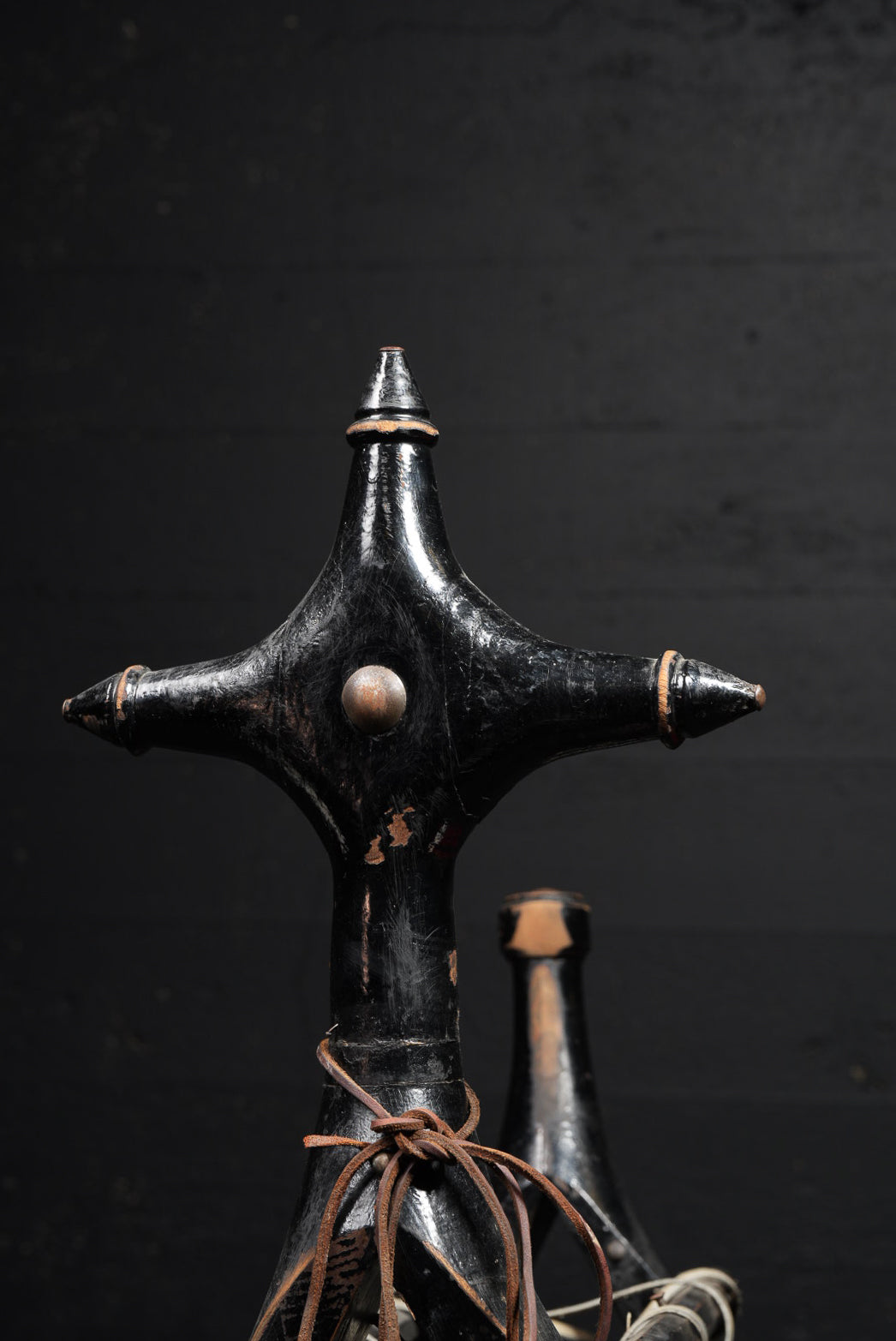 Handcrafted Wooden Camel Saddle with Studded Detailing