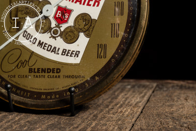 Vintage Stegmaier Beer Round Advertising Thermometer