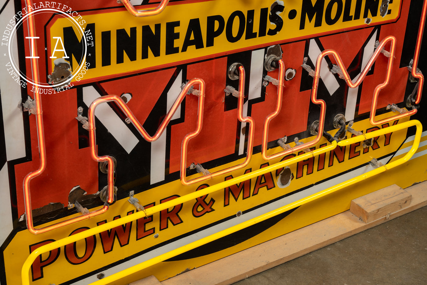 Vintage Minneapolis-Moline SSP Neon Sign