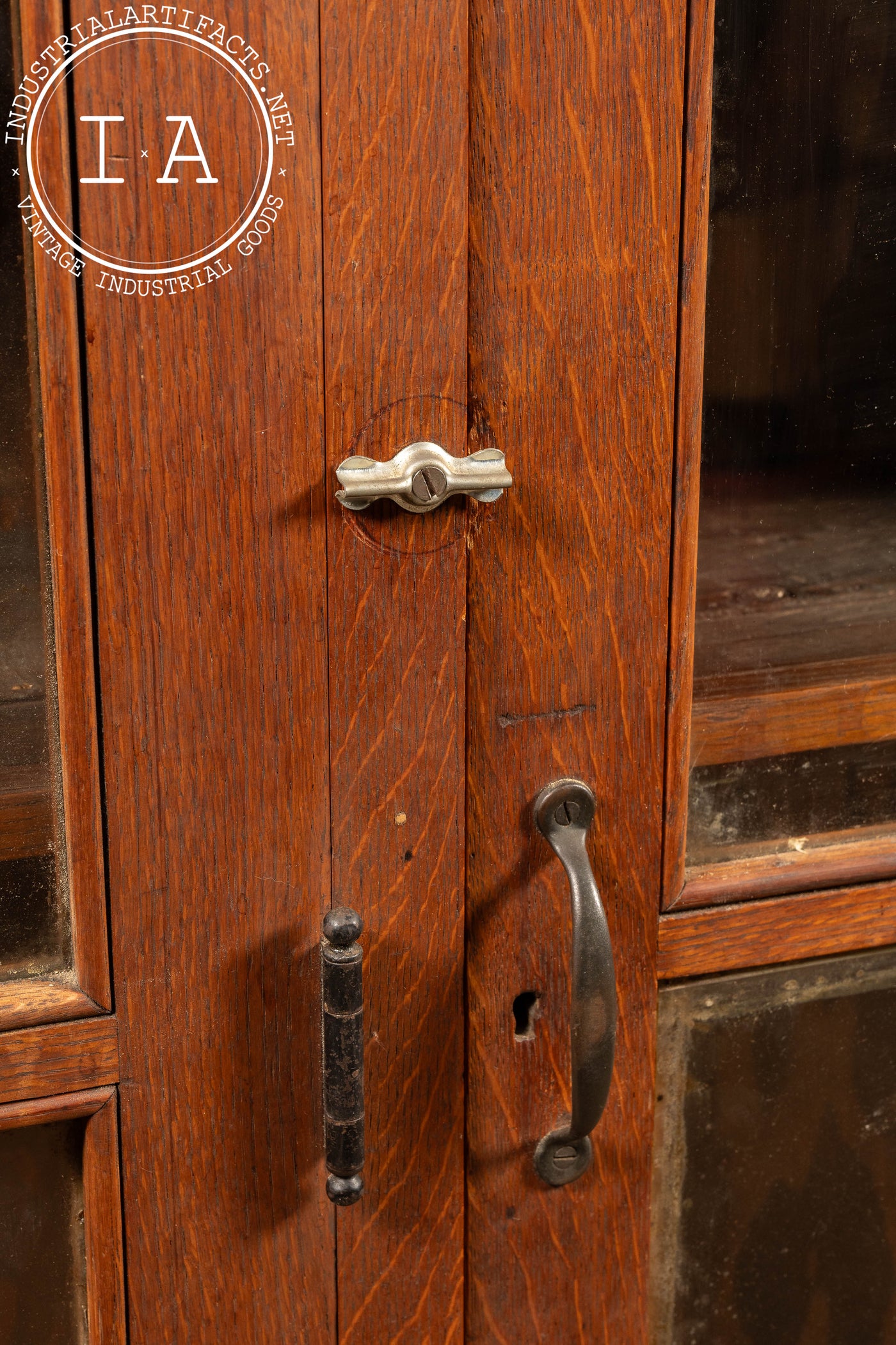 Early 20th Century Oak Laboratory Display Cabinet