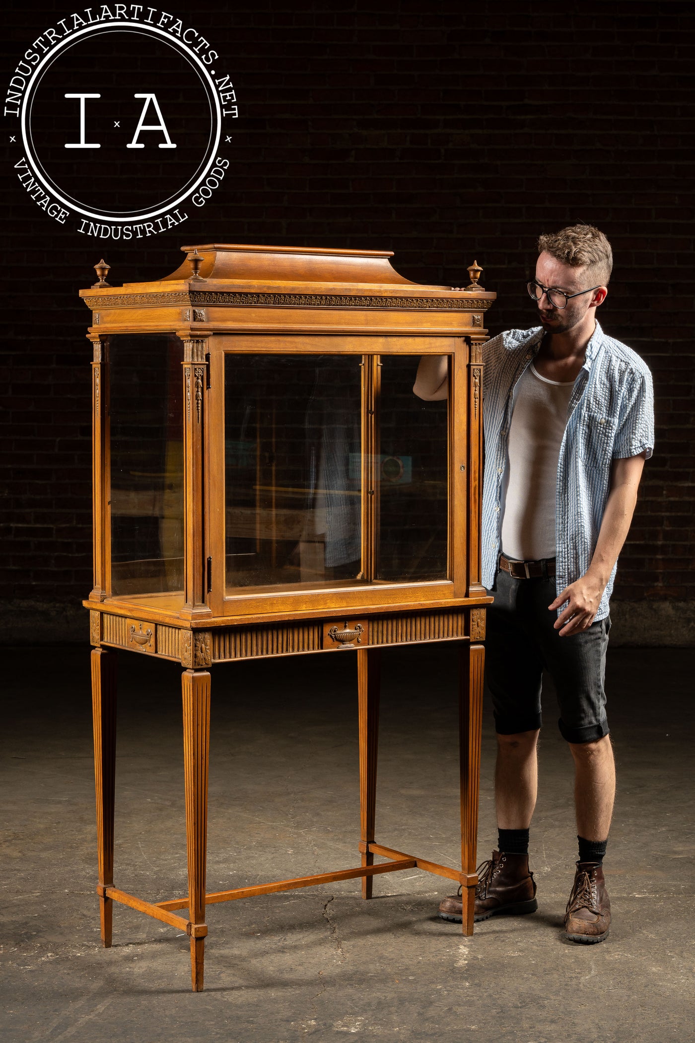 Louis XIV Style Glass Display Case