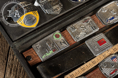 Vintage Salesman Sample Badge Display Case