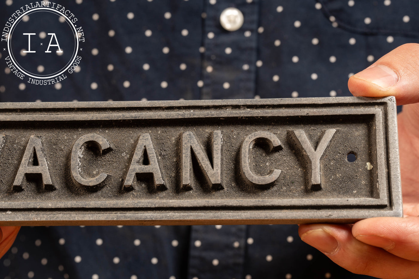 Vintage Aluminum "Vacancy" Sign