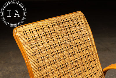 Vintage Bentwood and Rattan Furniture Set by Franco Albini
