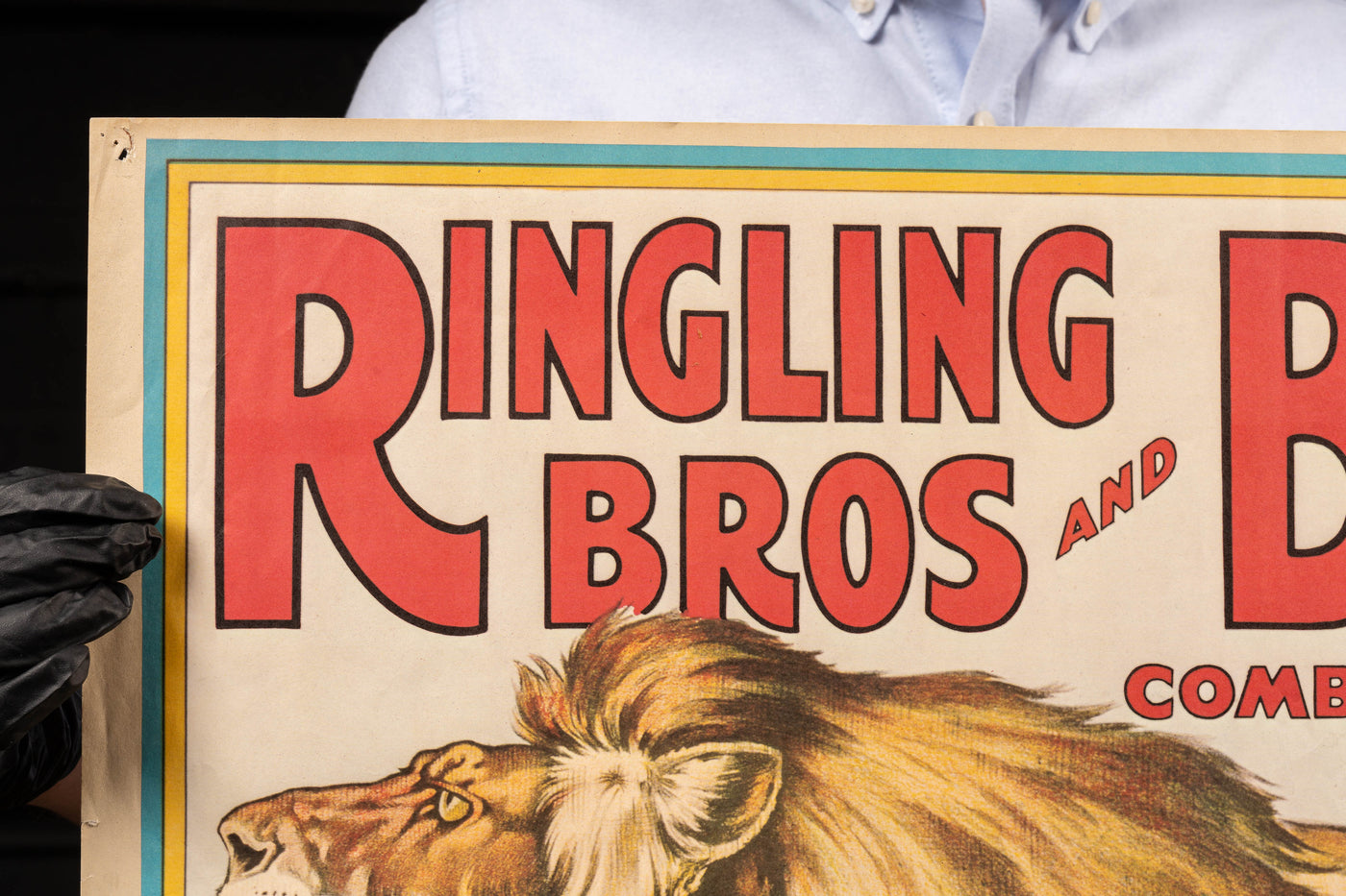 c. 1970 Ringling Bros. and Barnum & Bailey Lion Show Poster