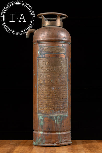 Antique Copper Fire Extinguisher