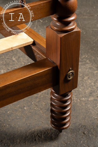 Late 19th Century Jenny Lind Style Spindle Bedframe