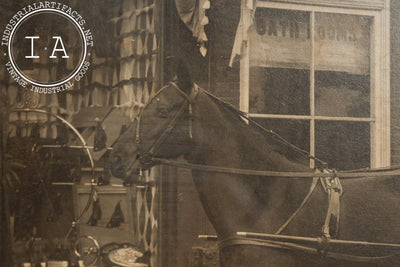 Framed 19th Century Sepia Photograph