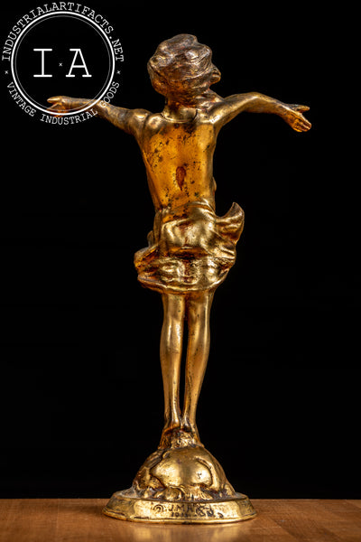 The Good Fairy | Brass McCutcheon Statuette; Signed, Dated