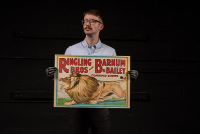 c. 1970 Ringling Bros. and Barnum & Bailey Lion Show Poster