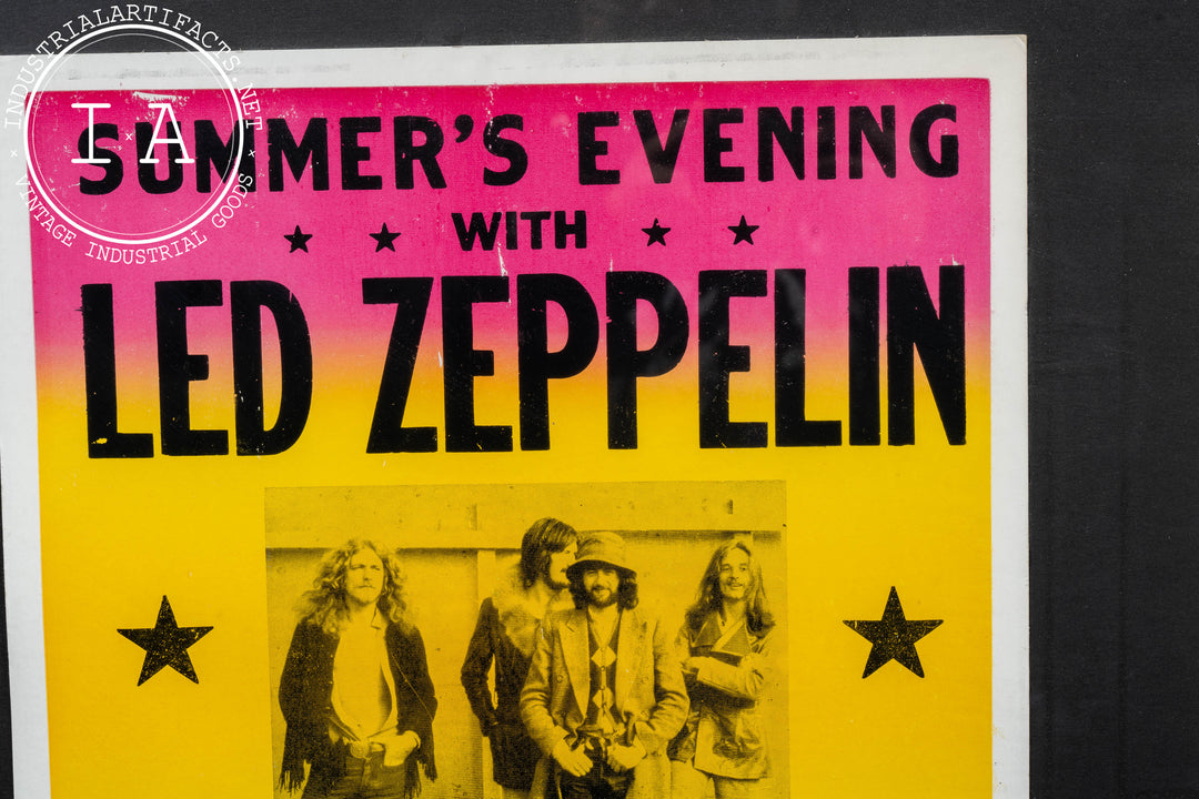 Pair of Framed Led Zeppelin US Tour Posters – Industrial Artifacts