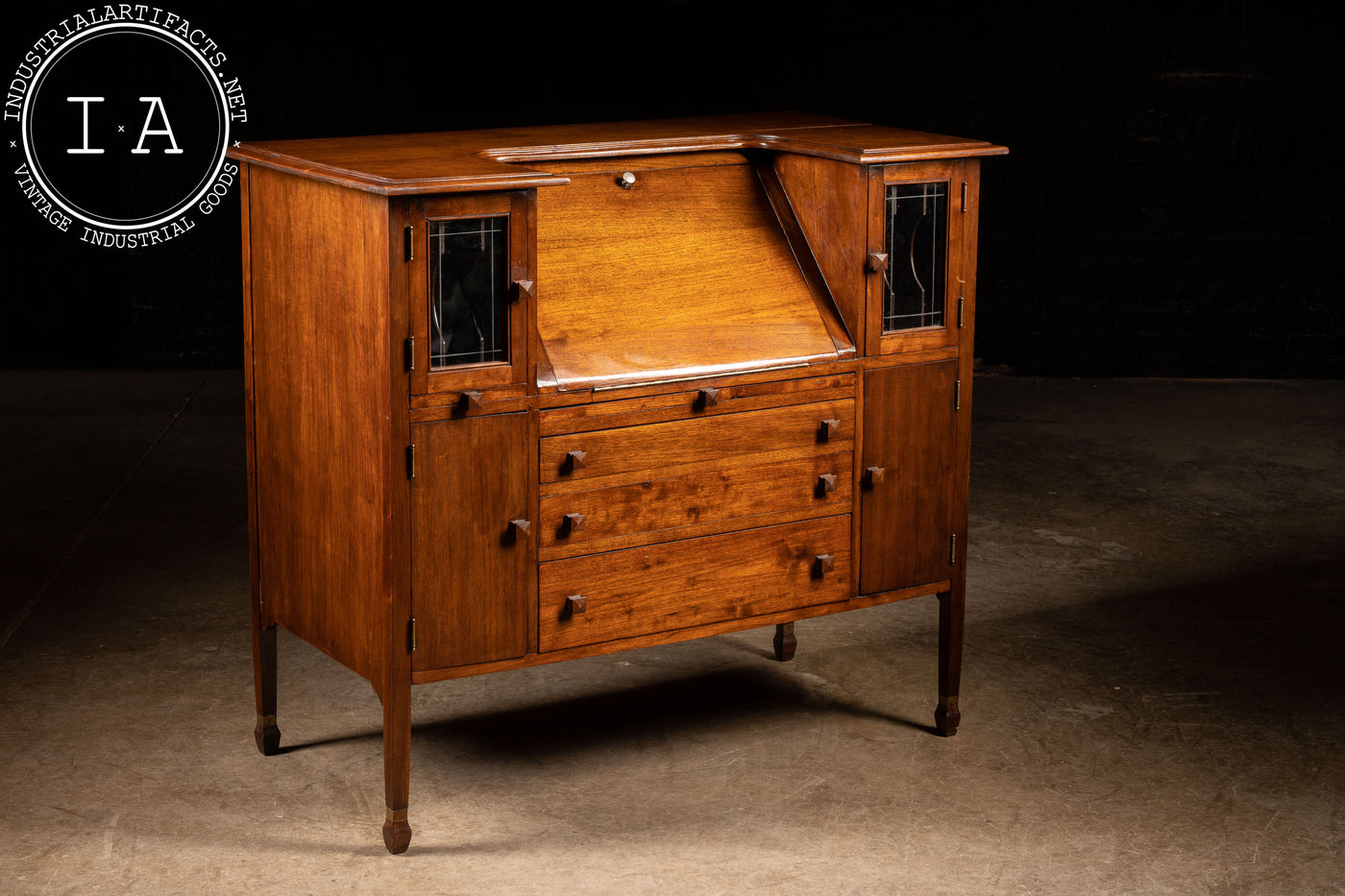 Early 20th Century Mission Secretary Desk