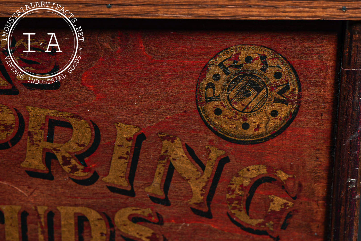 Antique Prym Advertising Countertop POS Cabinet