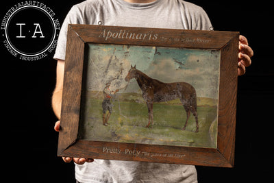 Antique Apollinaris Water Framed Tin Sign