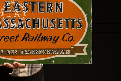 Vintage Painted Metal Railway Advertising Sign