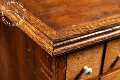 Early Oak 90-Drawer Apothecary Cabinet