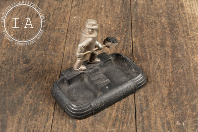 Vintage Promotional Iron Fireman Ashtray