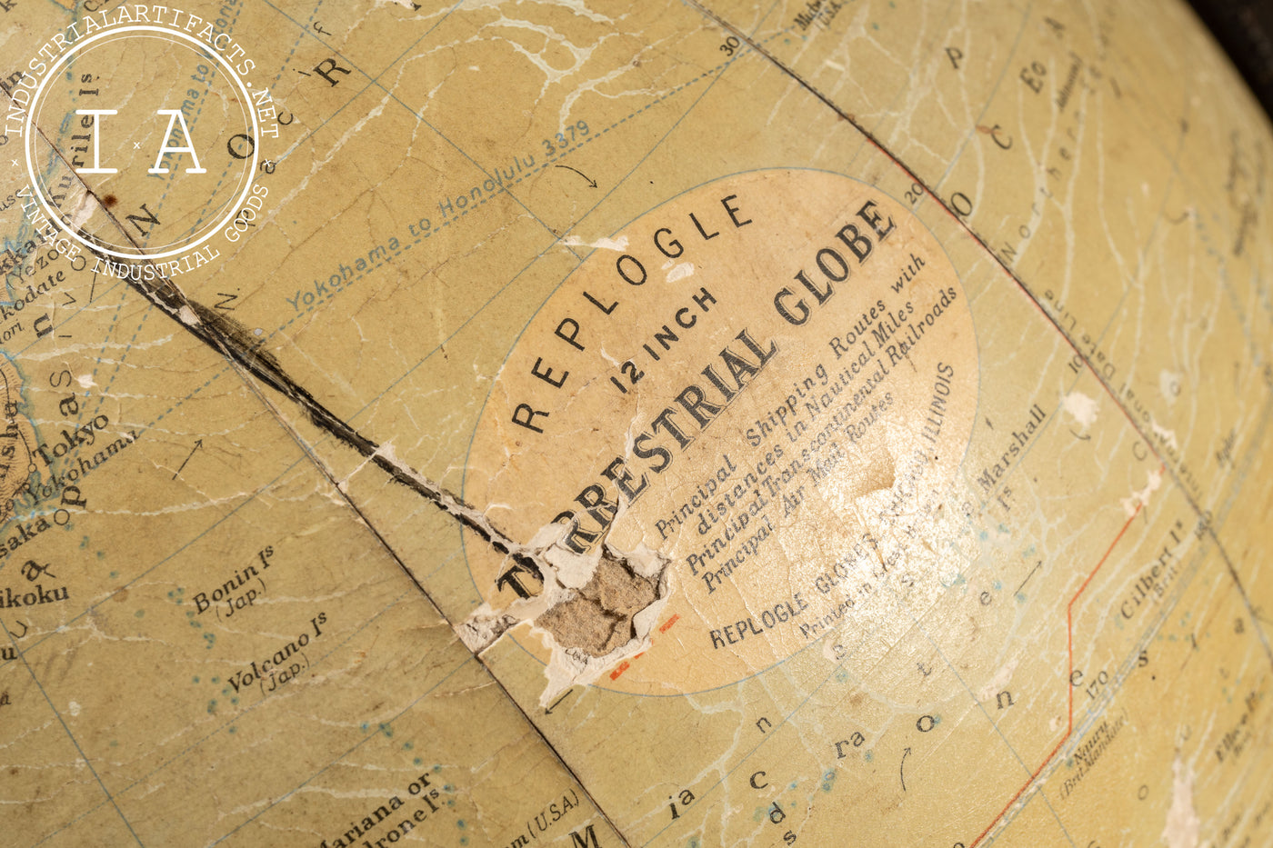 Vintage 12" Replogle Floor Globe
