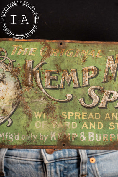 Antique SST Kent-Burpee Advertising Sign