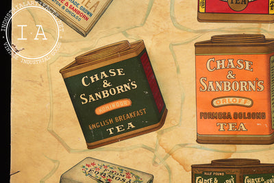 Antique Chase & Sanborn’s Package Teas Advertising Poster