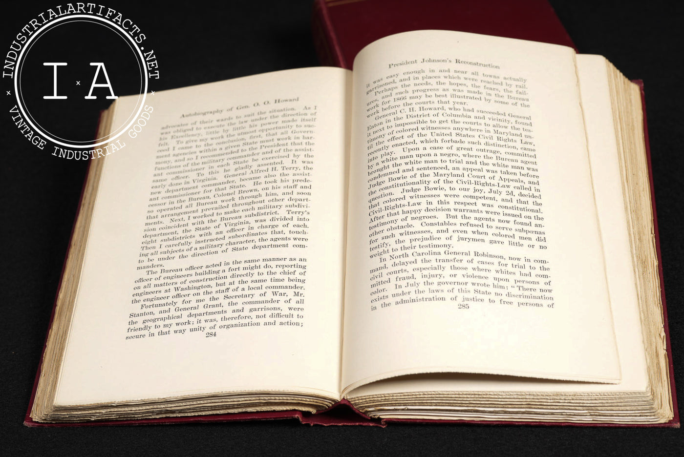 Autobiography of Oliver Otis Howard, Two-Volume Set with Signed Note