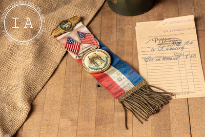 Late 19th Century M. B. A. Lodge No. 579 Ceremonial Ribbon