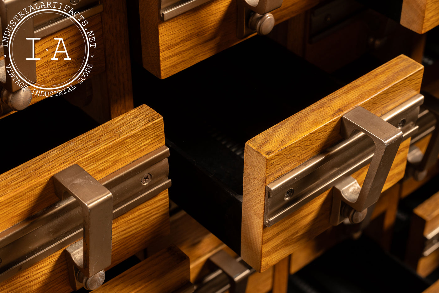 Vintage 30-Drawer Card Catalog