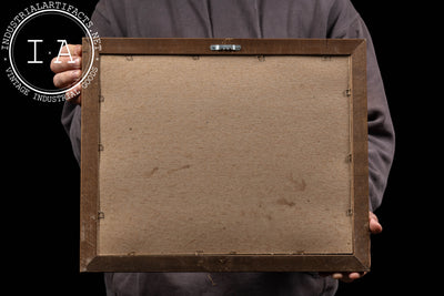 Framed Painting of Lagoon and Altgeld Hall, DeKalb, Signed