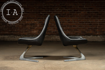 Pair of MCM Sculpta "Star Trek" Chairs by Vladmir Kagan for Chromcraft