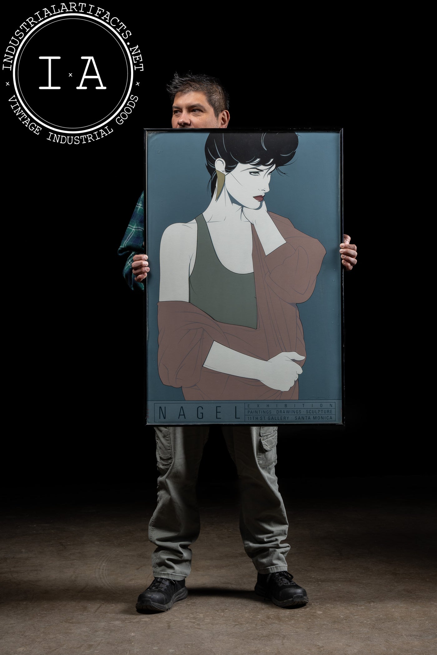 Santa Monica | Framed Patrick Nagel Exhibition Poster for 11th St. Gallery