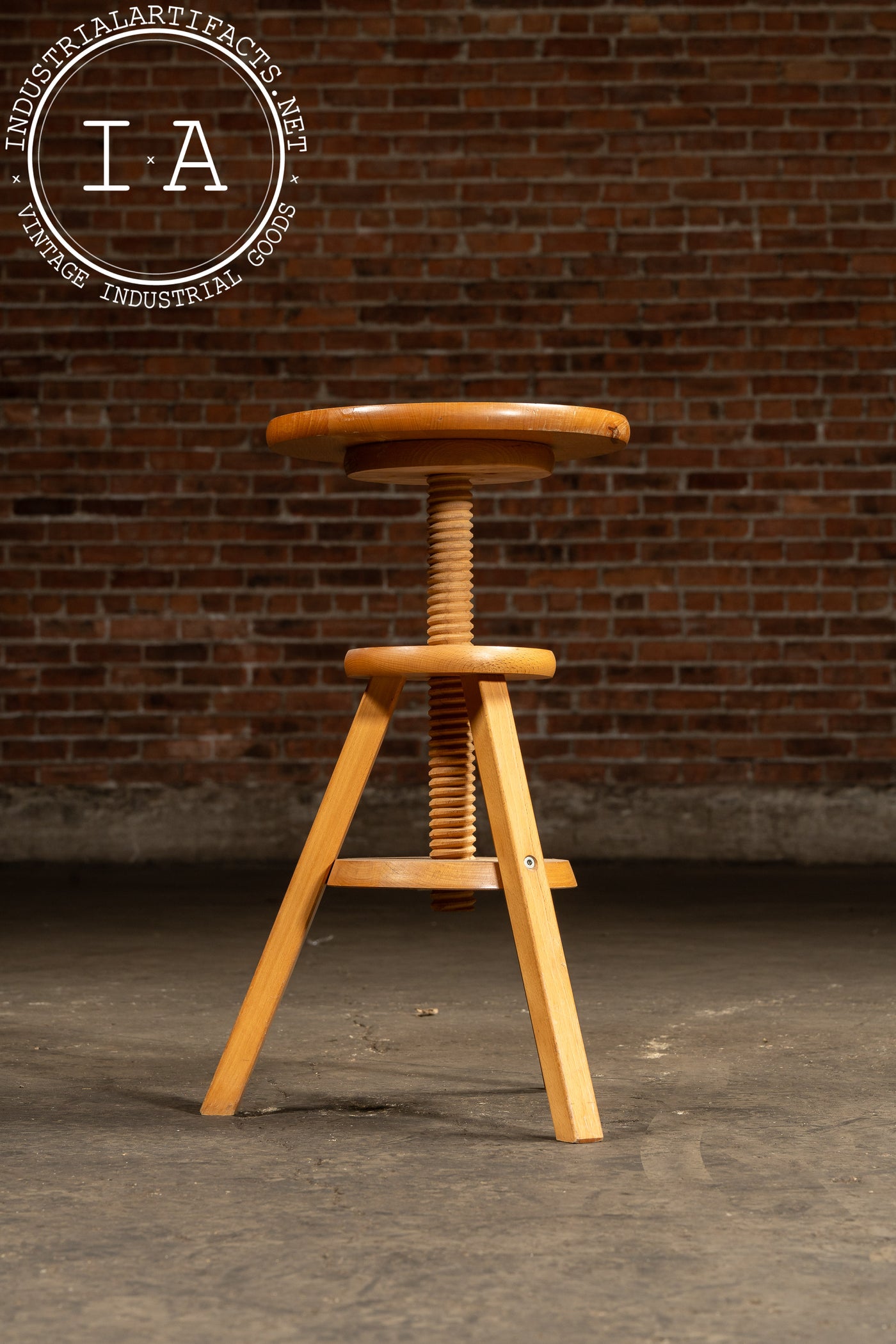 Post-Modern Wooden Spindle Stool