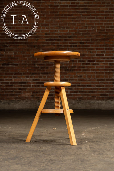 Post-Modern Wooden Spindle Stool