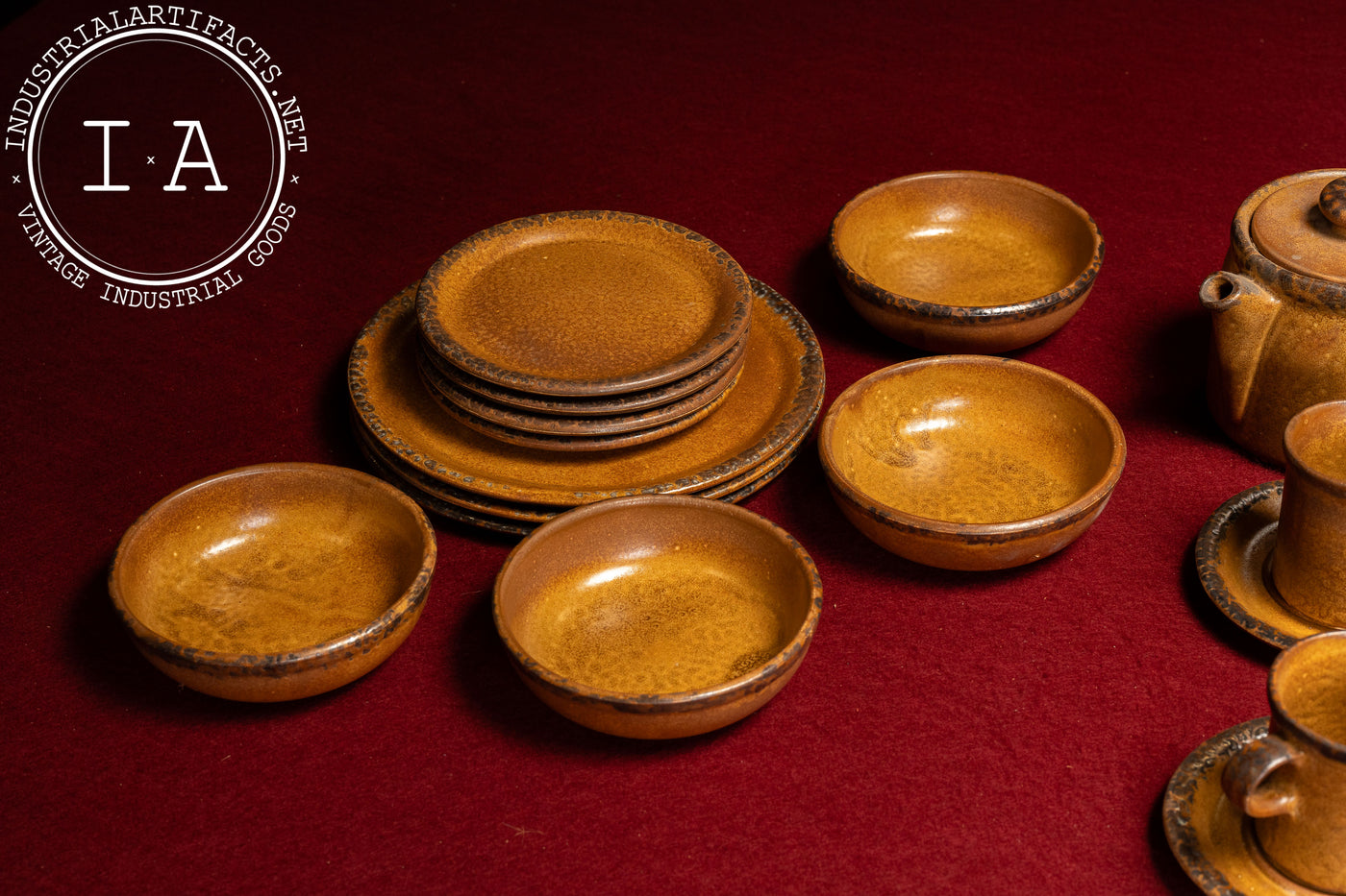 Vintage 20-Piece McCoy Pottery "Canyon Mesa" Dinner & Tea Set