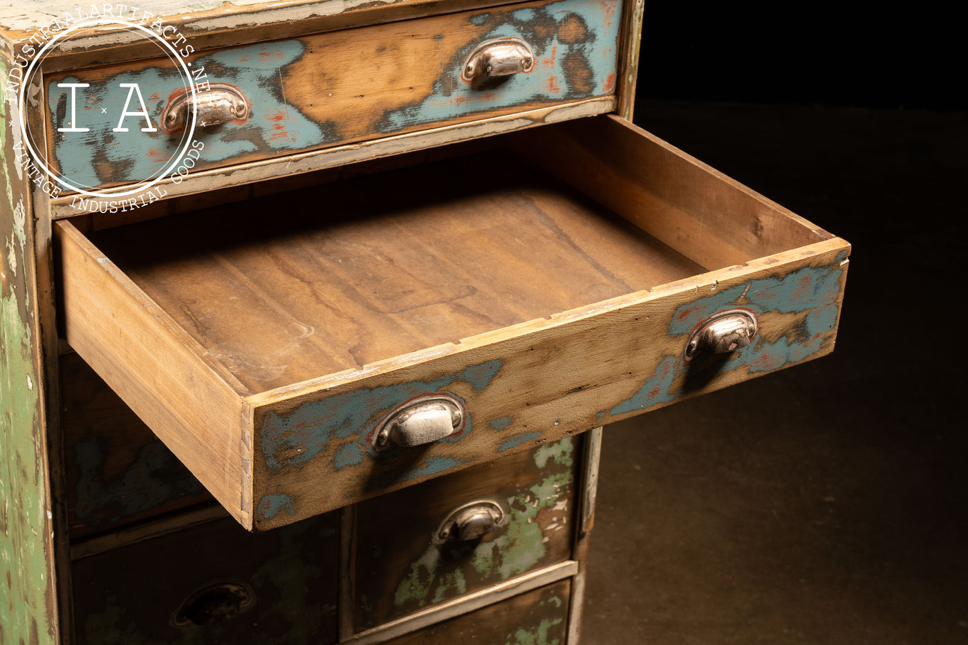 Early Pine Dresser with Distressed Paint