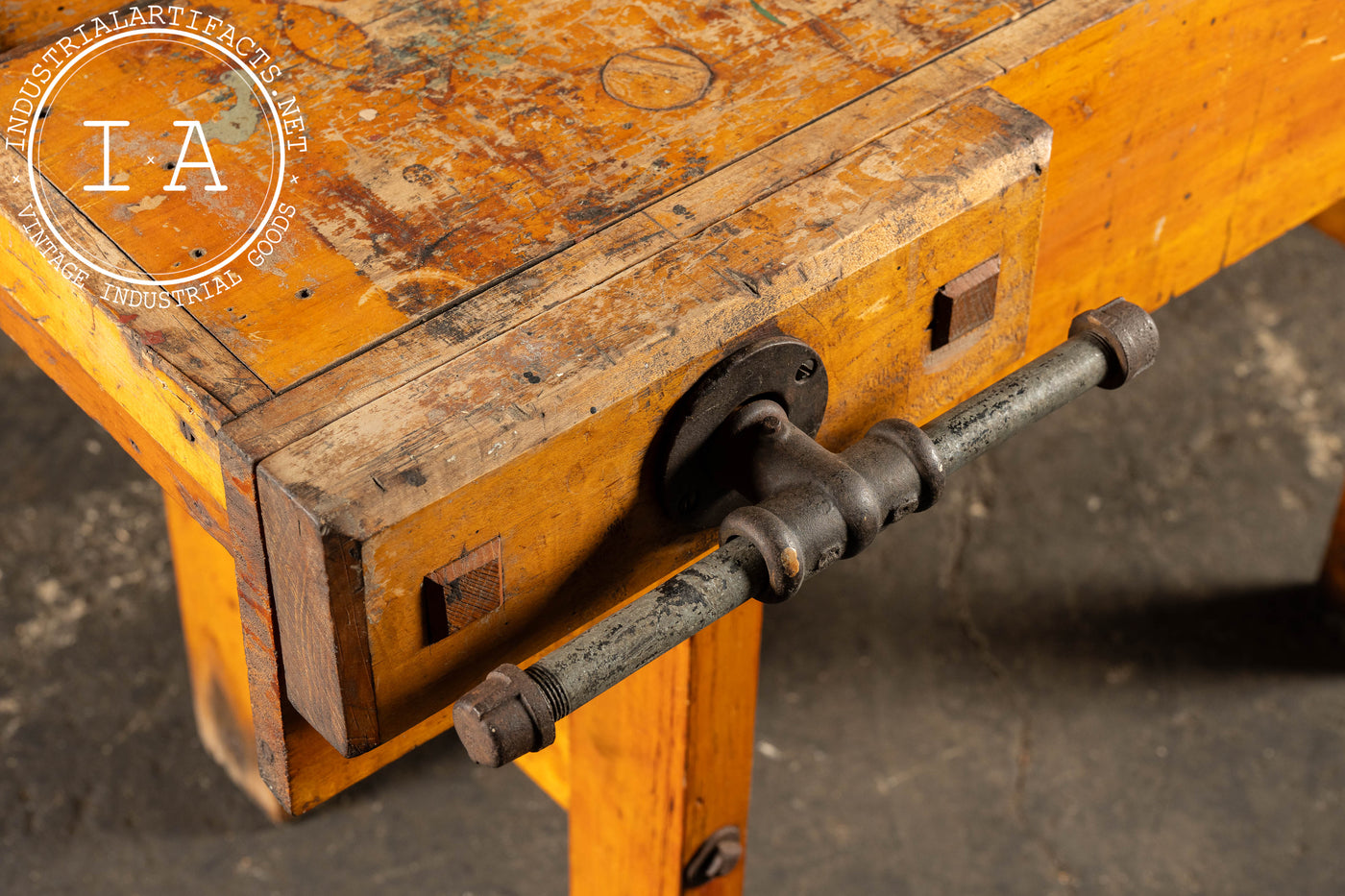 Early 20th Century Maple Workbench