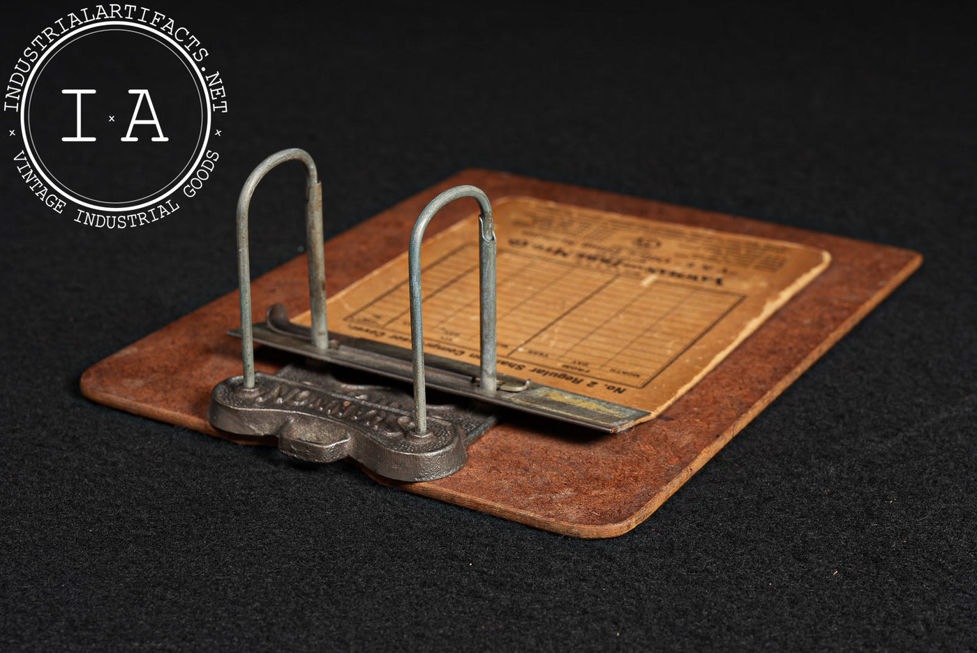 Antique Shannon Arch Filing Clipboard by Yawman & Erbe