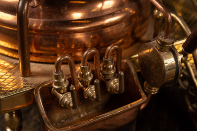 Vintage Miniature Copper and Brass Brewery Vat Model