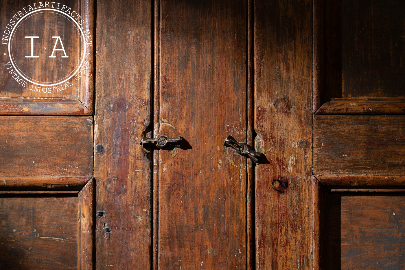 Mid-19th Century Painted Pine Cupboard