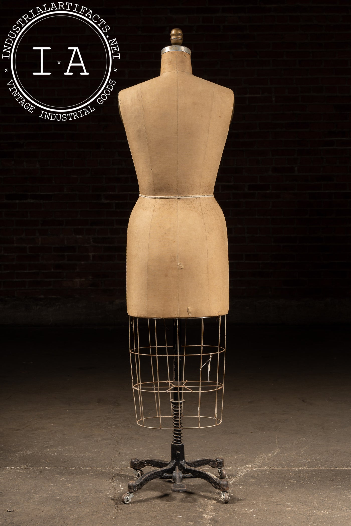 old fashioned dress form Antique Rolling Dress Form by Wolf – Industrial Artifacts