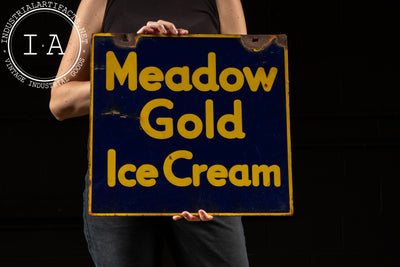 c. 1930s Meadow Gold Ice Cream DSP Sign