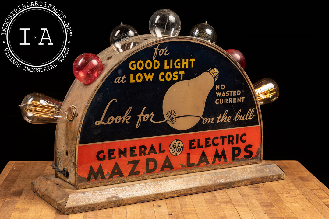 Vintage GE Mazda Lamps Lighted Counter Display – Industrial Artifacts