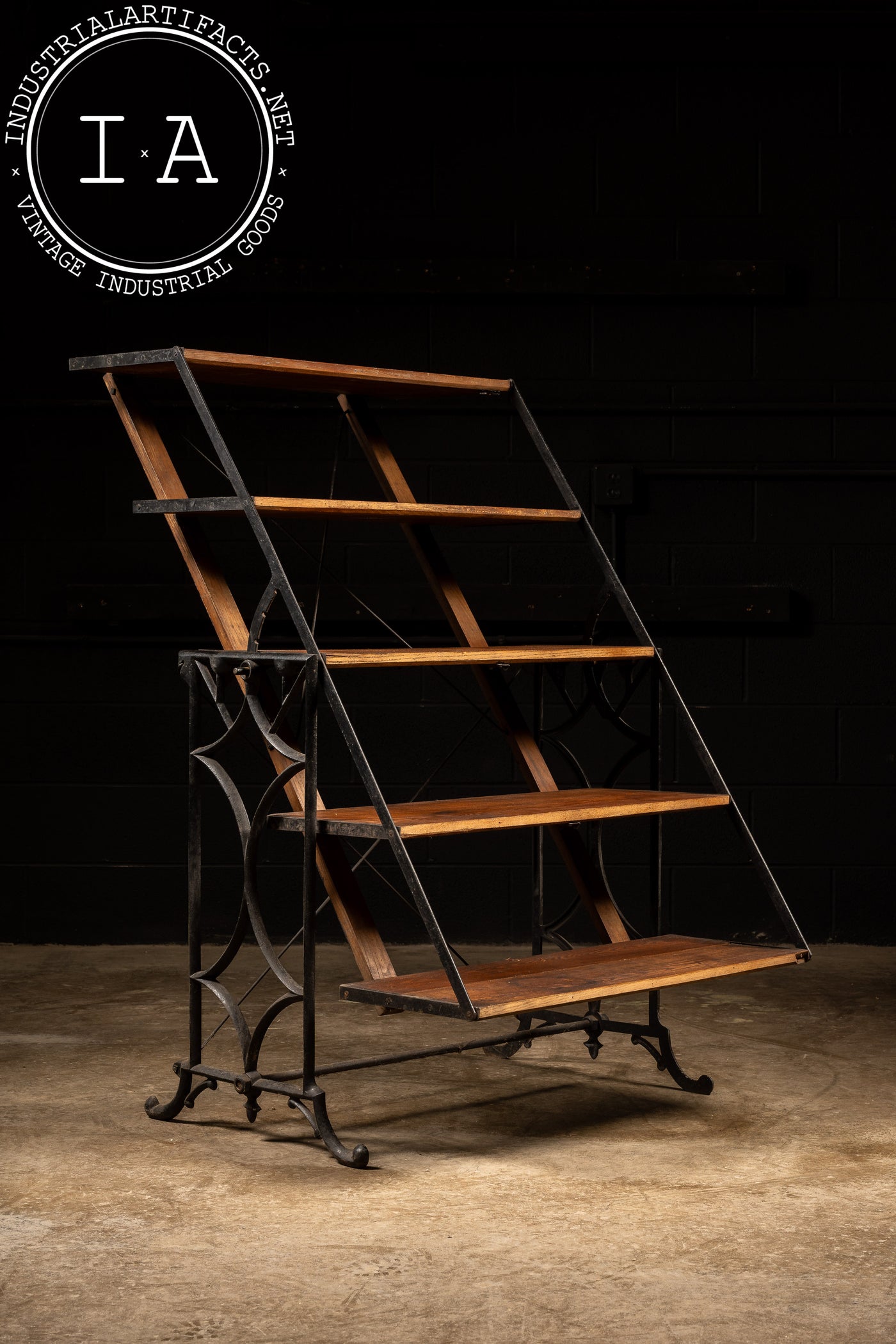 Antique Baker's Folding Rack and Table