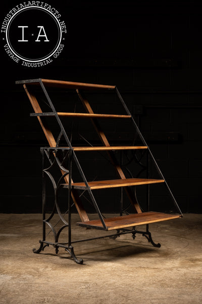 Antique Baker's Folding Rack and Table