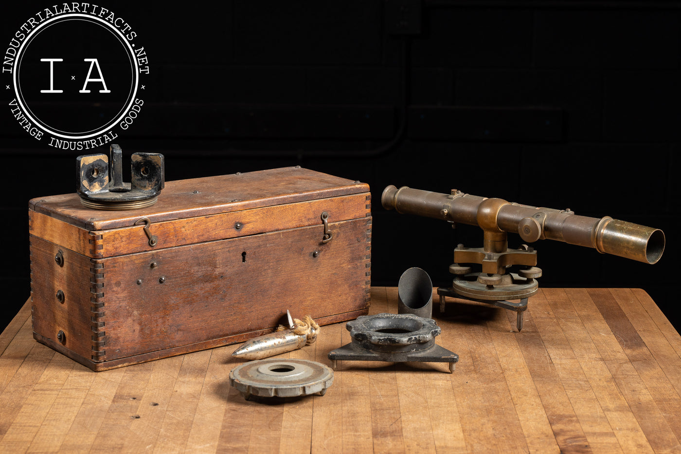 Late 19th Century Land Surveying Kit