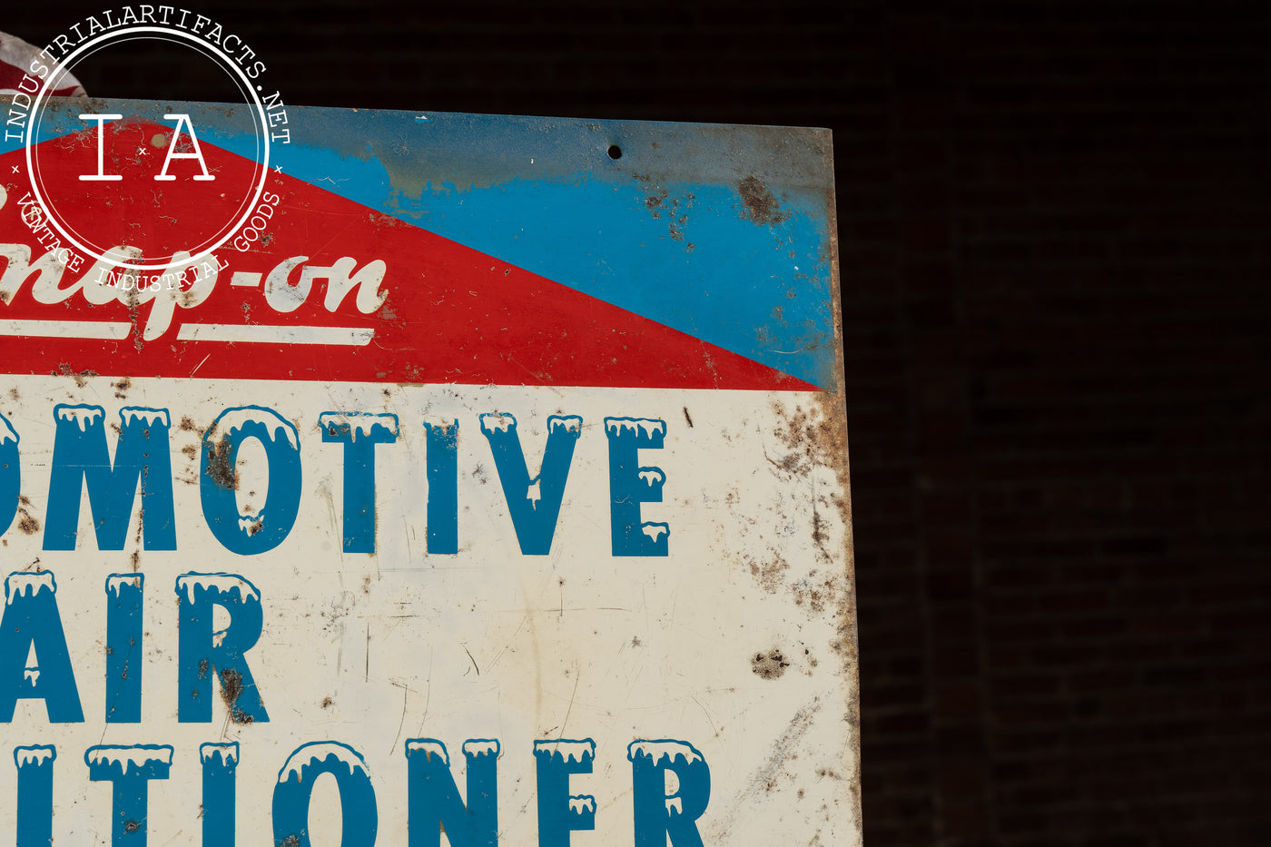 Vintage Snap-on Automotive Air Conditioner Service Sign