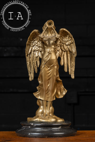 Angel | Auguste Moreau Bronze Sculpture On Stone, Signed