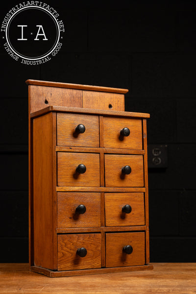 Vintage 8-Drawer Countertop Apothecary