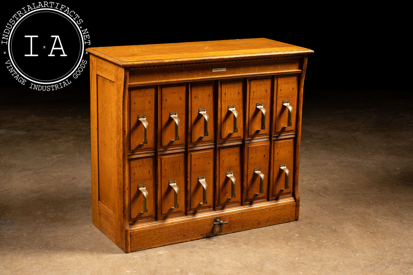 Early 20th Century Y & E Oak Document Filing Cabinet